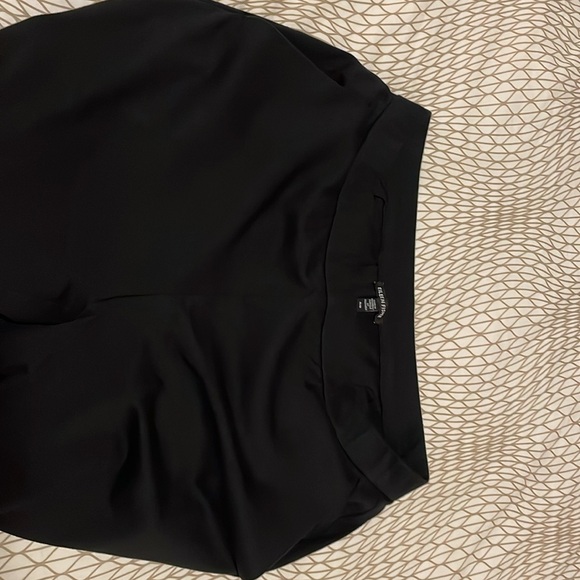 Black Eileen Fisher Organic Cotton Ponte Wide-Leg Pant, Medium (24” inseam) - Picture 2 of 8